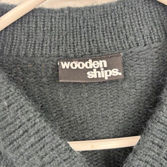 Wooden Ships Mohair Wool Blend Sweater Jacket - Picture 4 of 6